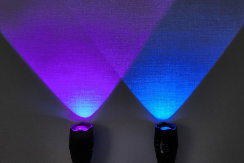 UV baterka 2v1 (365 nm + 395 nm)