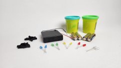 Elektřina s vodivou plastelínou