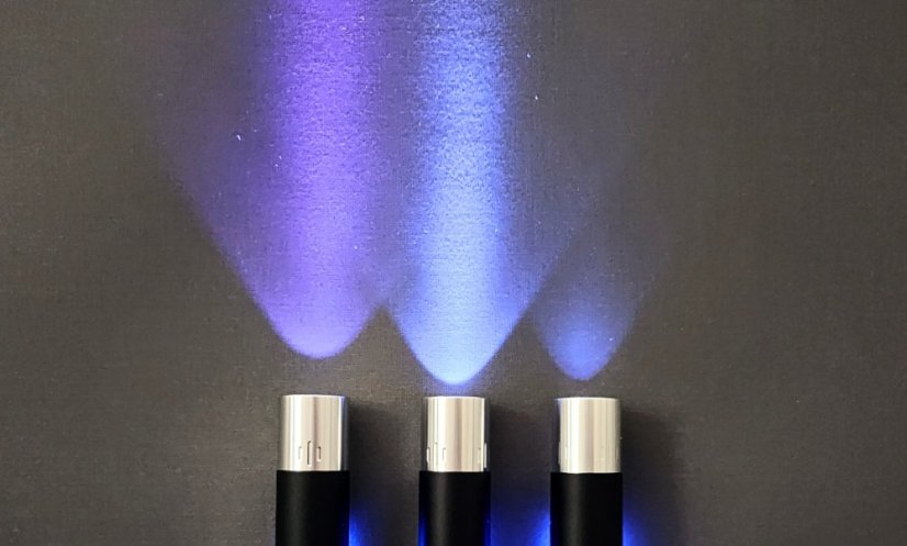 UV baterka 3v1 (254 + 365 + 395 nm)